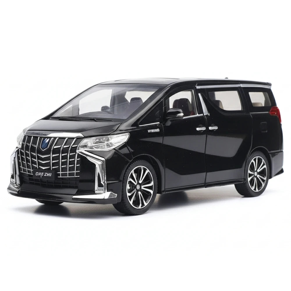 [TOY] 1:24 Toyota 2018 Alphard H30 Black Model Car Die-Cast