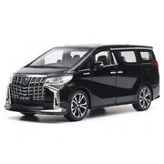 Toyota 2018 Alphard H30 musta 1:24 – painevalettu pienoismalli esillepanoon