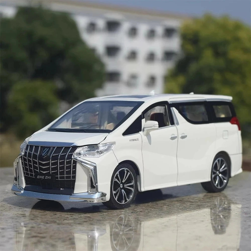 [TOY] 1:24 Toyota 2018 Alphard H30 White Model Car Die-Cast