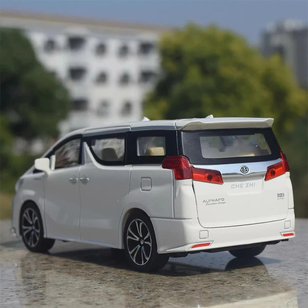 [TOY] 1:24 Toyota 2018 Alphard H30 White Model Car Die-Cast