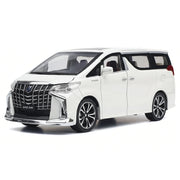 Toyota 2018 Alphard H30 valkoinen 1:24 – painevalettu pienoismalli esillepanoon