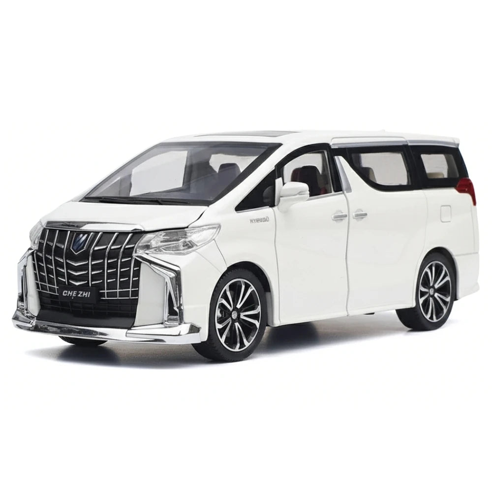 [TOY] 1:24 Toyota 2018 Alphard H30 White Model Car Die-Cast