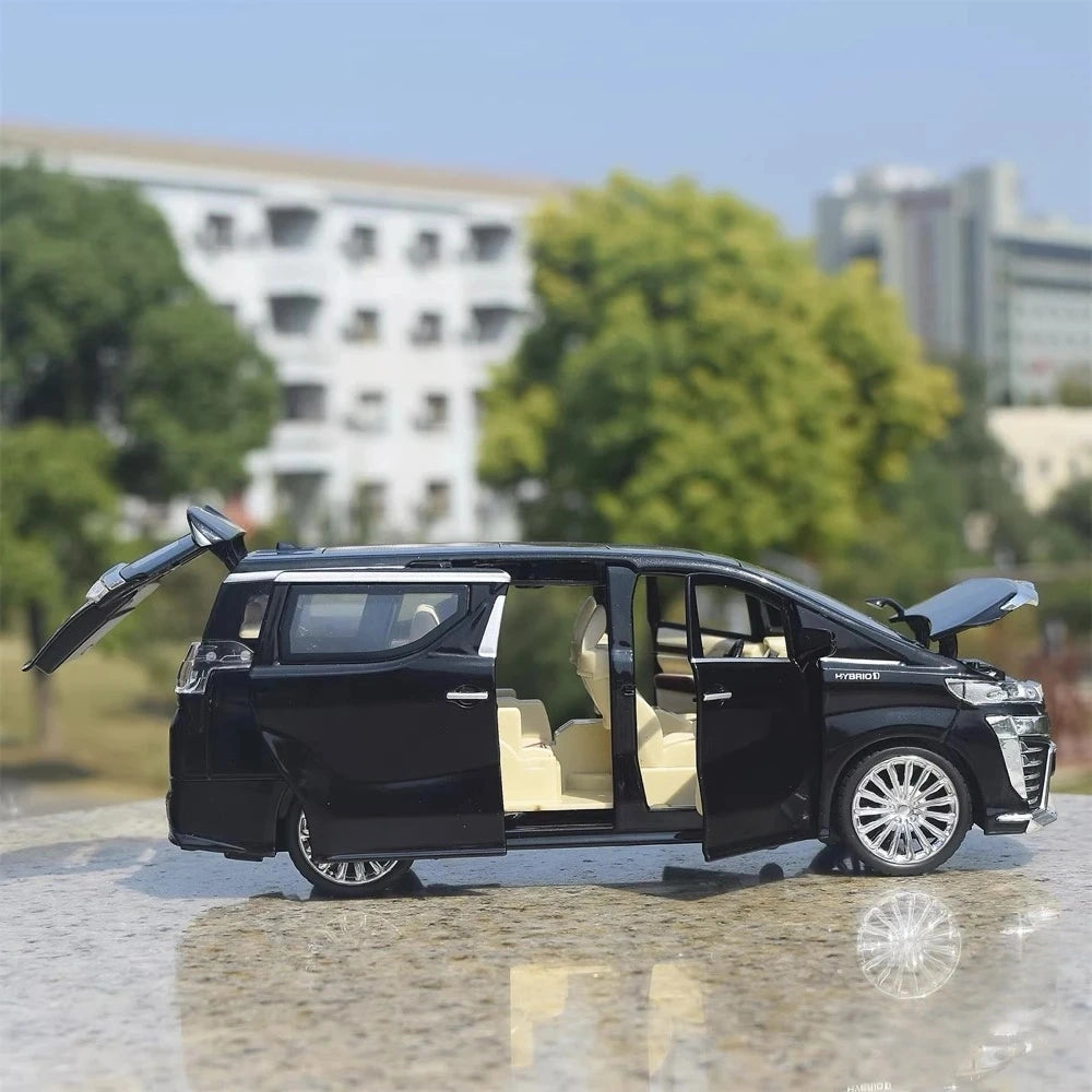[TOY] 1:24 Toyota 2018 Vellfire H30 Black Model Car Die-Cast