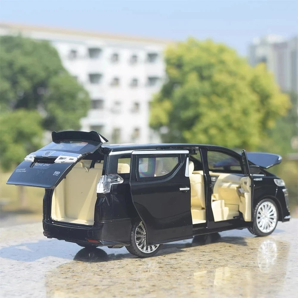 [TOY] 1:24 Toyota 2018 Vellfire H30 Black Model Car Die-Cast
