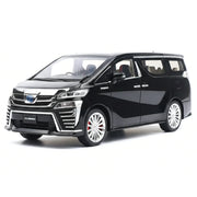 Toyota 2018 Vellfire H30 czarny 1:24 – model samochodu z metalu odlewanego do ekspozycji