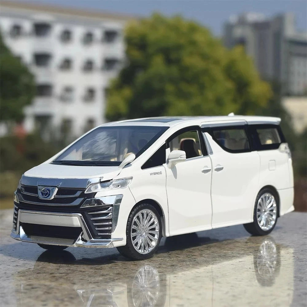 [TOY] 1:24 Toyota 2018 Vellfire H30 White Model Car Die-Cast