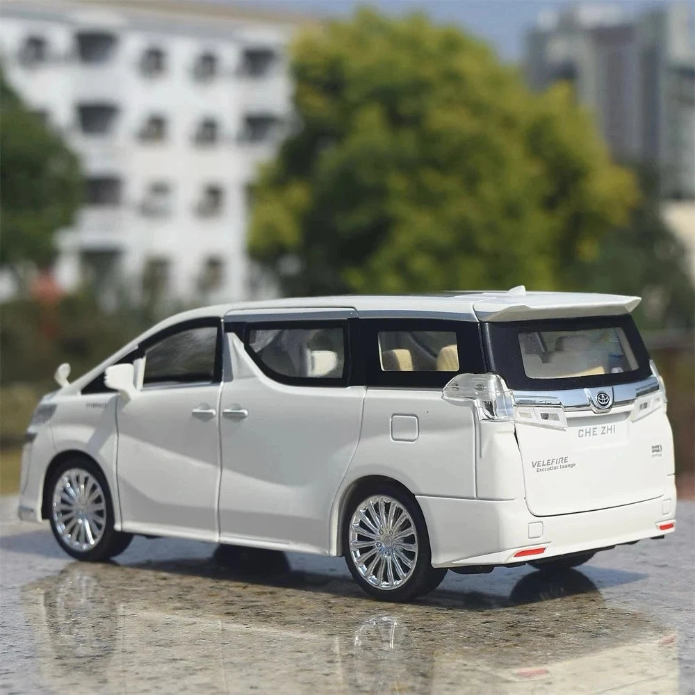[TOY] 1:24 Toyota 2018 Vellfire H30 White Model Car Die-Cast