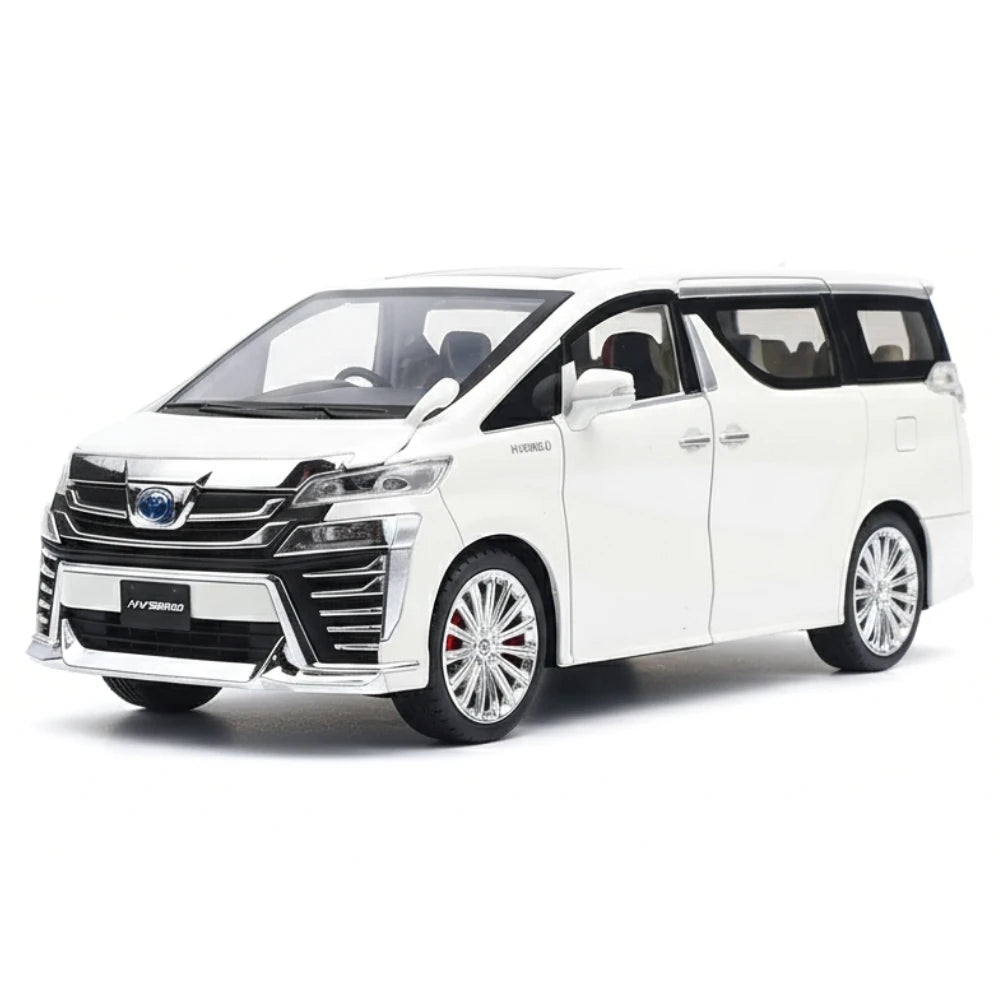 [TOY] 1:24 Toyota 2018 Vellfire H30 White Model Car Die-Cast