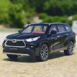 [TOY] 1:24 Toyota 2019 Highlander XU70 Black Model Car Die-Cast