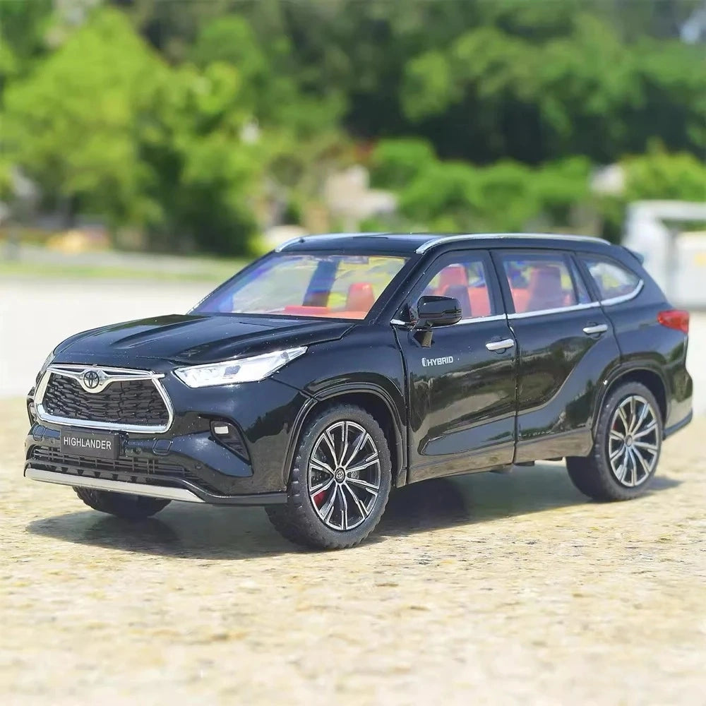 [TOY] 1:24 Toyota 2019 Highlander XU70 Black Model Car Die-Cast