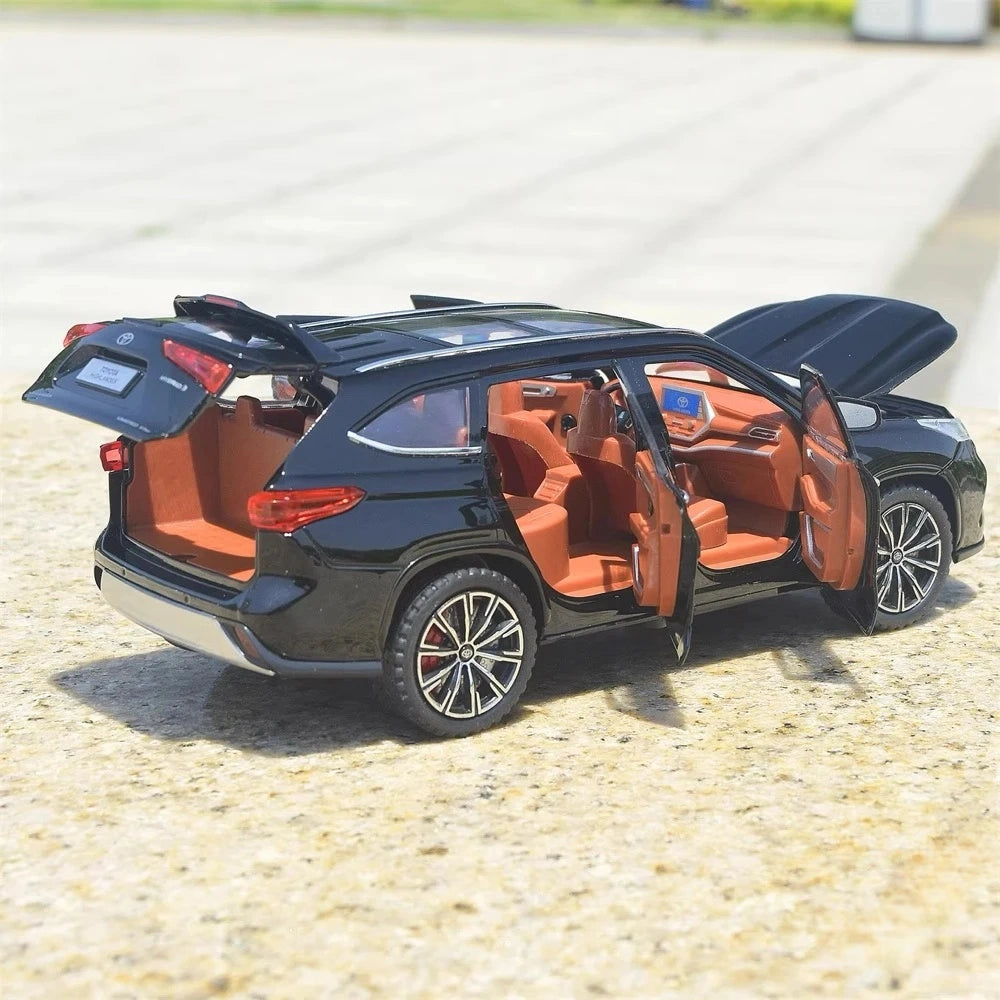 [TOY] 1:24 Toyota 2019 Highlander XU70 Black Model Car Die-Cast