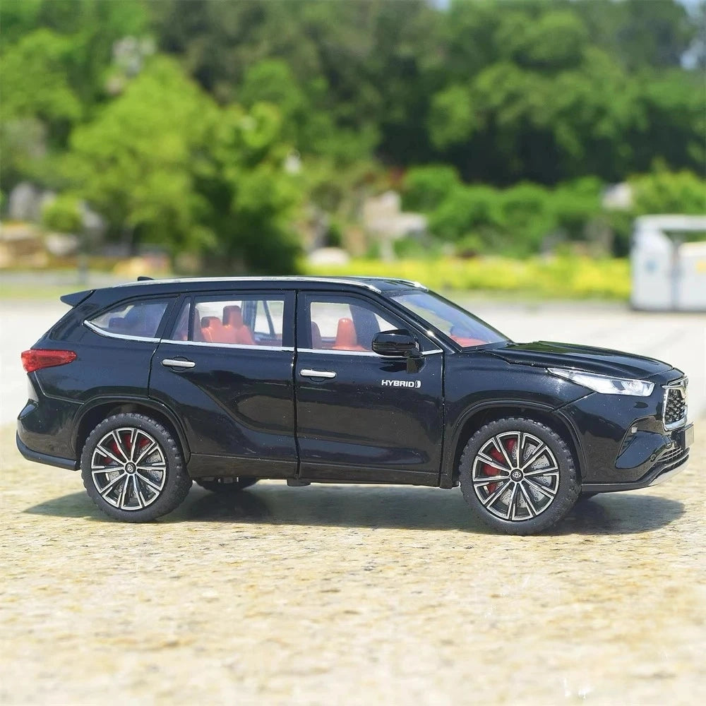 [TOY] 1:24 Toyota 2019 Highlander XU70 nero modellino di auto Die-Cast