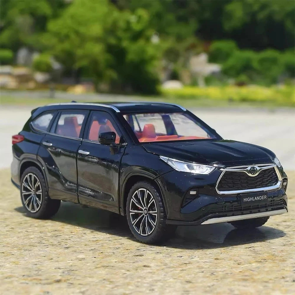[TOY] 1:24 Toyota 2019 Highlander XU70 Black Model Car Die-Cast