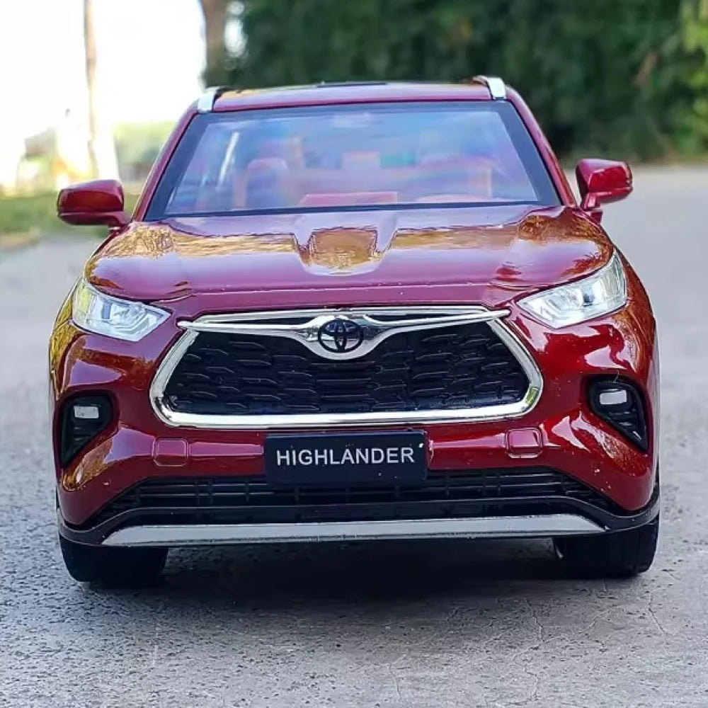 [TOY] 1:24 Toyota 2019 Highlander XU70 Red Model Car Die-Cast