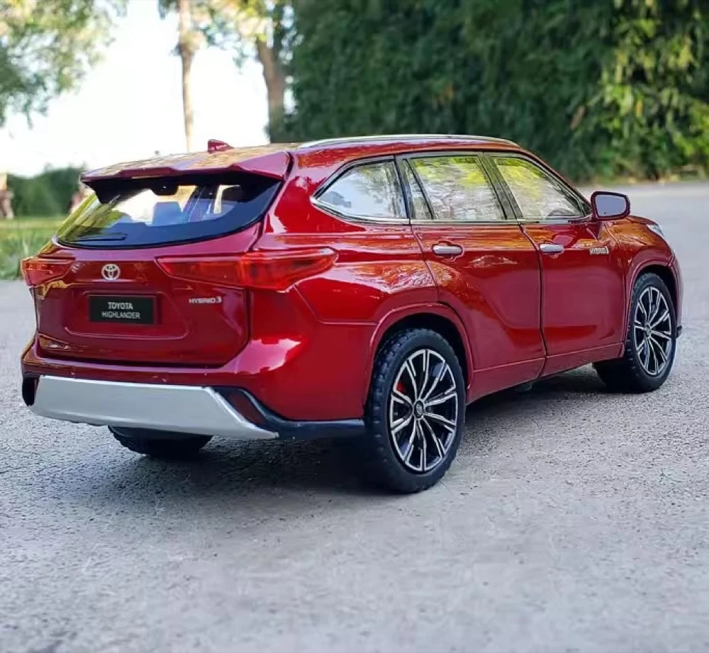 [TOY] 1:24 Toyota 2019 Highlander XU70 rouge voiture miniature Die-Cast