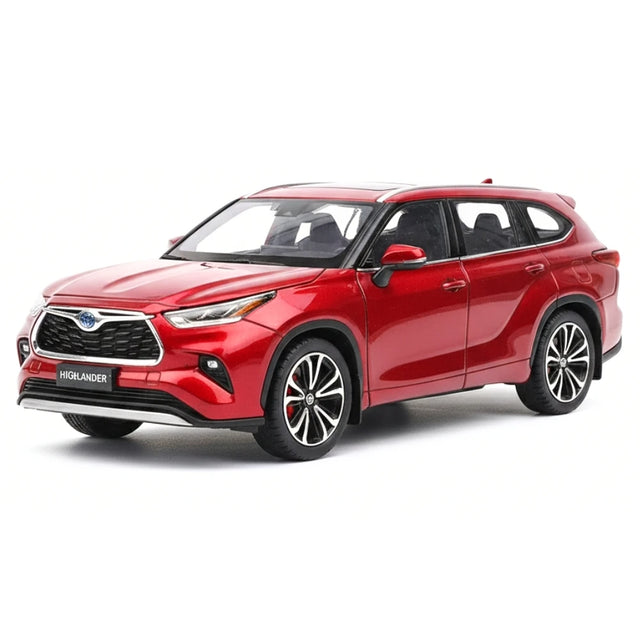 [TOY] 1:24 Toyota 2019 Highlander XU70 rouge voiture miniature Die-Cast