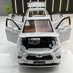 [TOY] 1:24 Toyota 2019 Highlander XU70 White Model Car Die-Cast