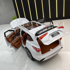 [TOY] 1:24 Toyota 2019 Highlander XU70 White Model Car Die-Cast