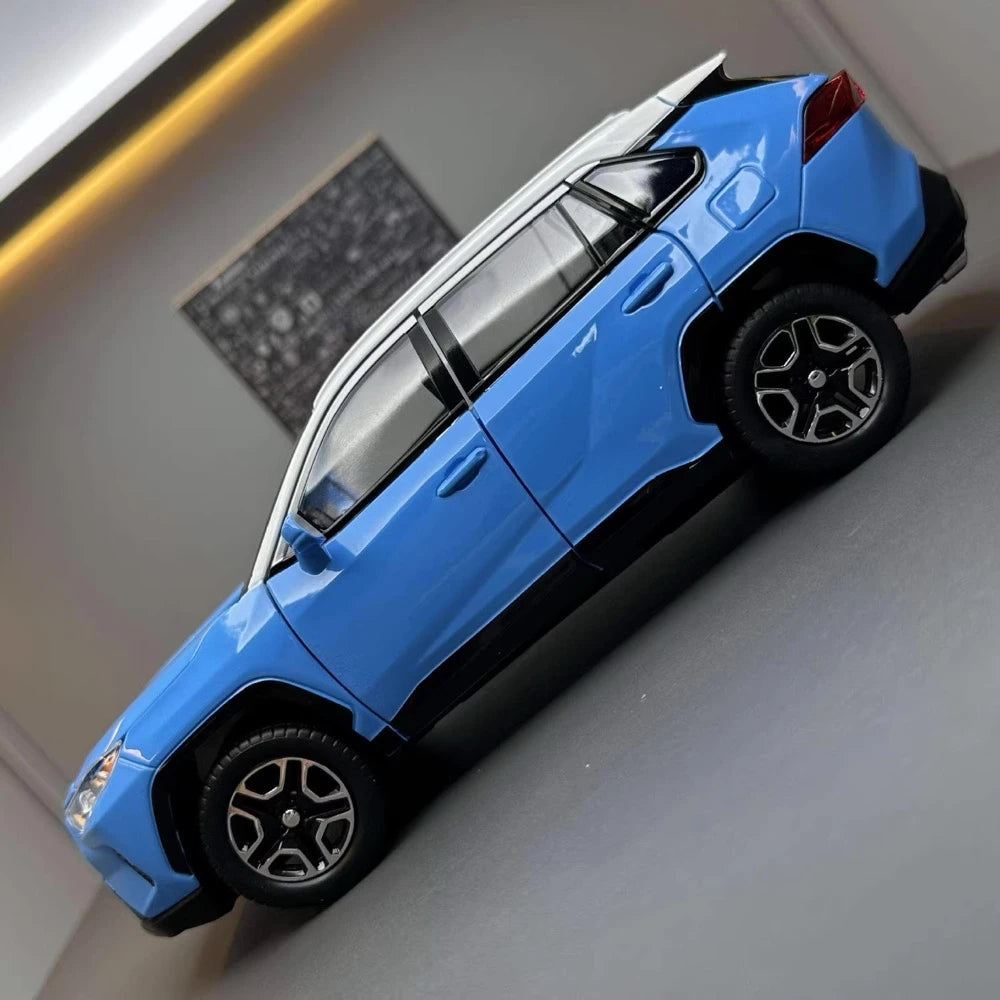 [TOY] 1:24 Toyota 2019 RAV4 XA50 Blue Model Car Die-Cast