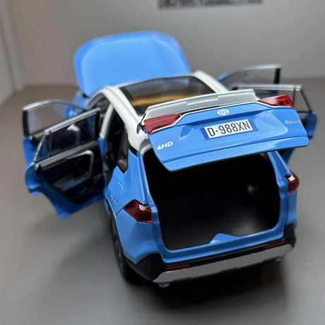 [TOY] 1:24 Toyota 2019 RAV4 XA50 blu modellino di auto Die-Cast