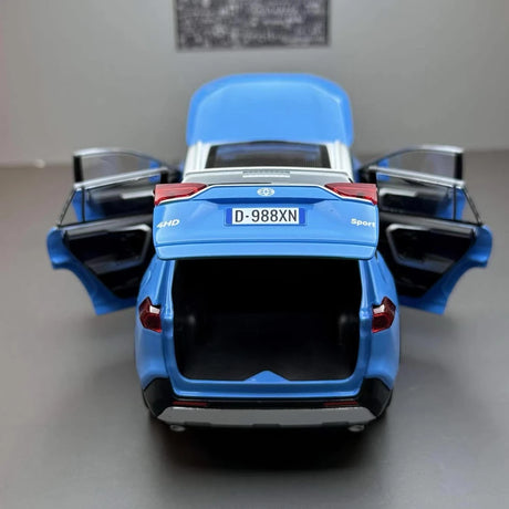 [TOY] 1:24 Toyota 2019 RAV4 XA50 blu modellino di auto Die-Cast