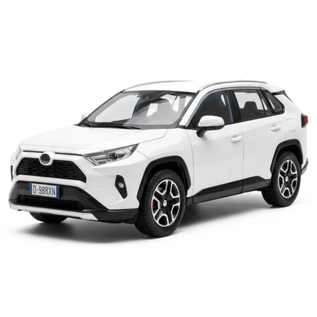 Toyota 2019 RAV4 XA50 White 1:24 – model wyświetlacza odlewany z metalu