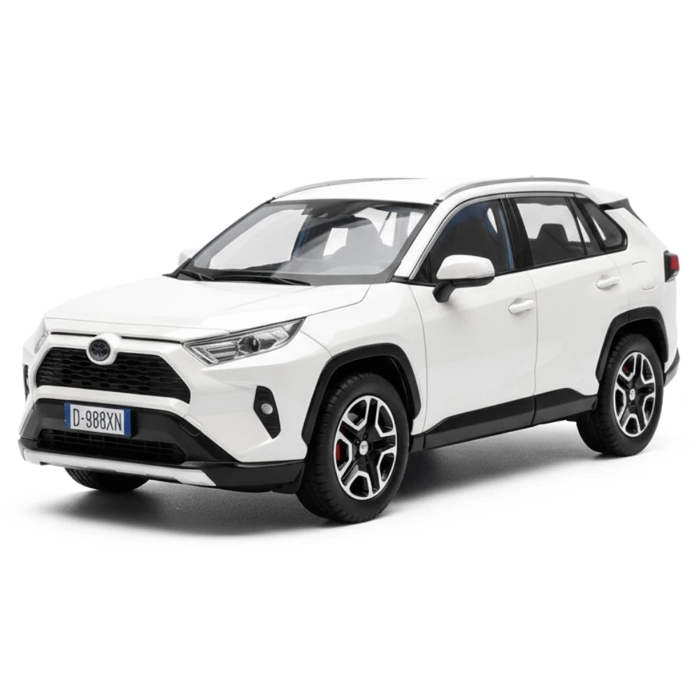 [TOY] 1:24 Toyota 2019 RAV4 XA50 White Model Car Die-Cast