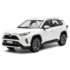 [TOY] 1:24 Toyota 2019 RAV4 XA50 White Model Car Die-Cast