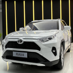 [TOY] 1:24 Toyota 2019 RAV4 XA50 White Model Car Die-Cast