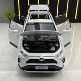 [TOY] 1:24 Toyota 2019 RAV4 XA50 ホワイト モデルカー Die-Cast