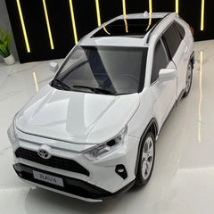 [TOY] 1:24 Toyota 2019 RAV4 XA50 White Model Car Die-Cast