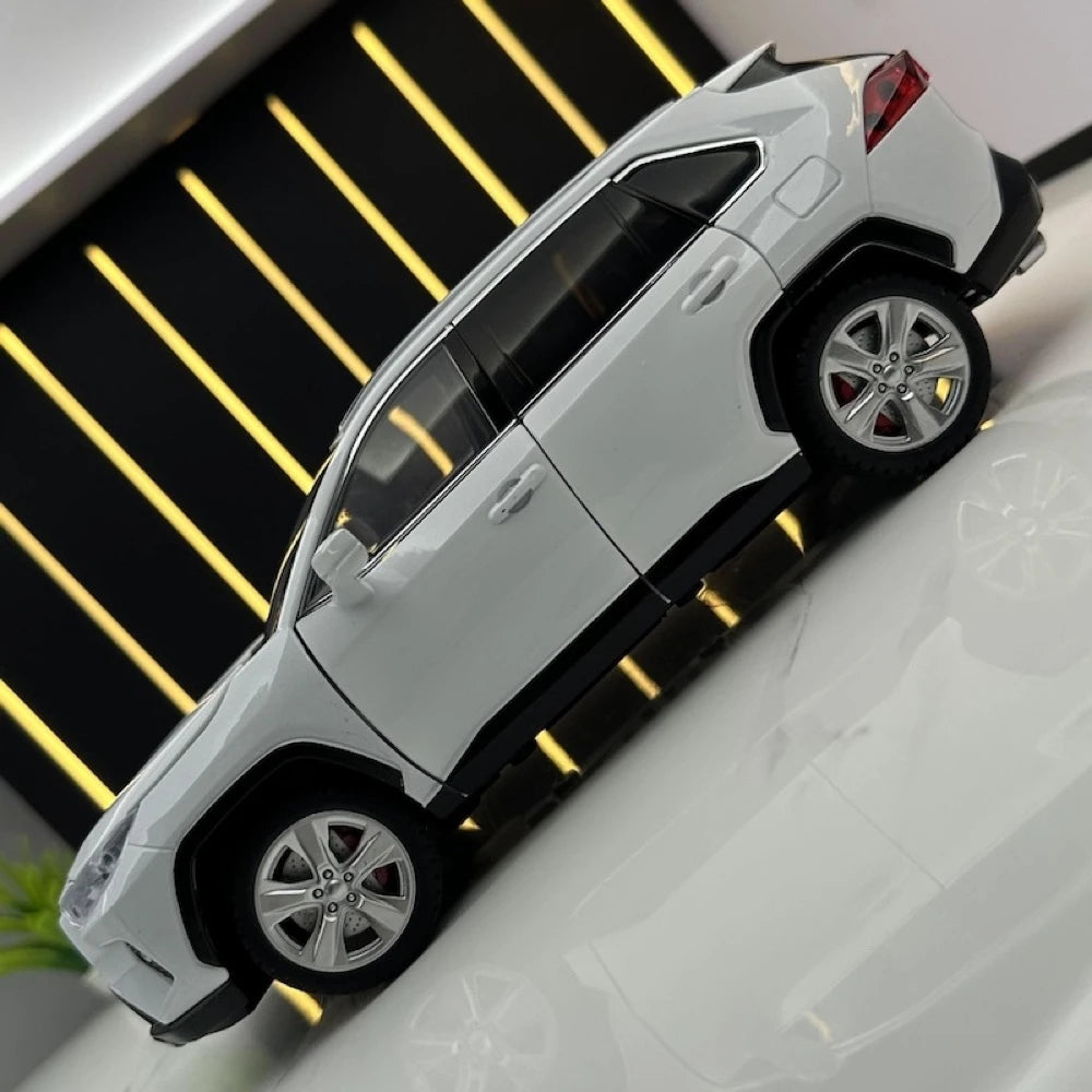 [TOY] 1:24 Toyota 2019 RAV4 XA50 White Model Car Die-Cast