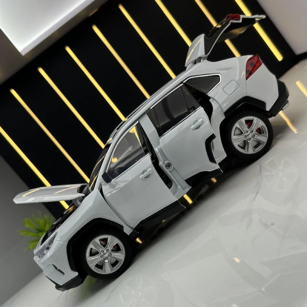 [TOY] 1:24 Toyota 2019 RAV4 XA50 White Model Car Die-Cast