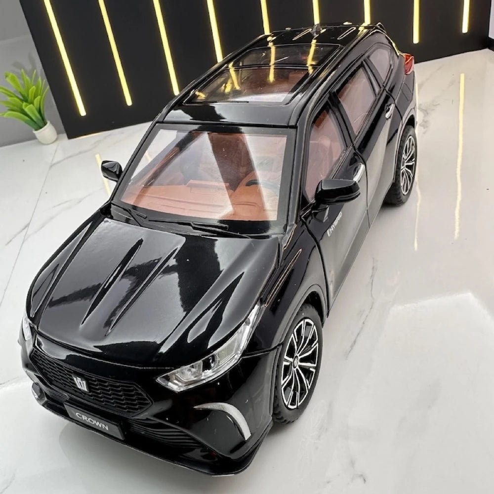 [TOY] 1:24 Toyota 2021 Crown Kluger XU70 Black Model Car Die-Cast