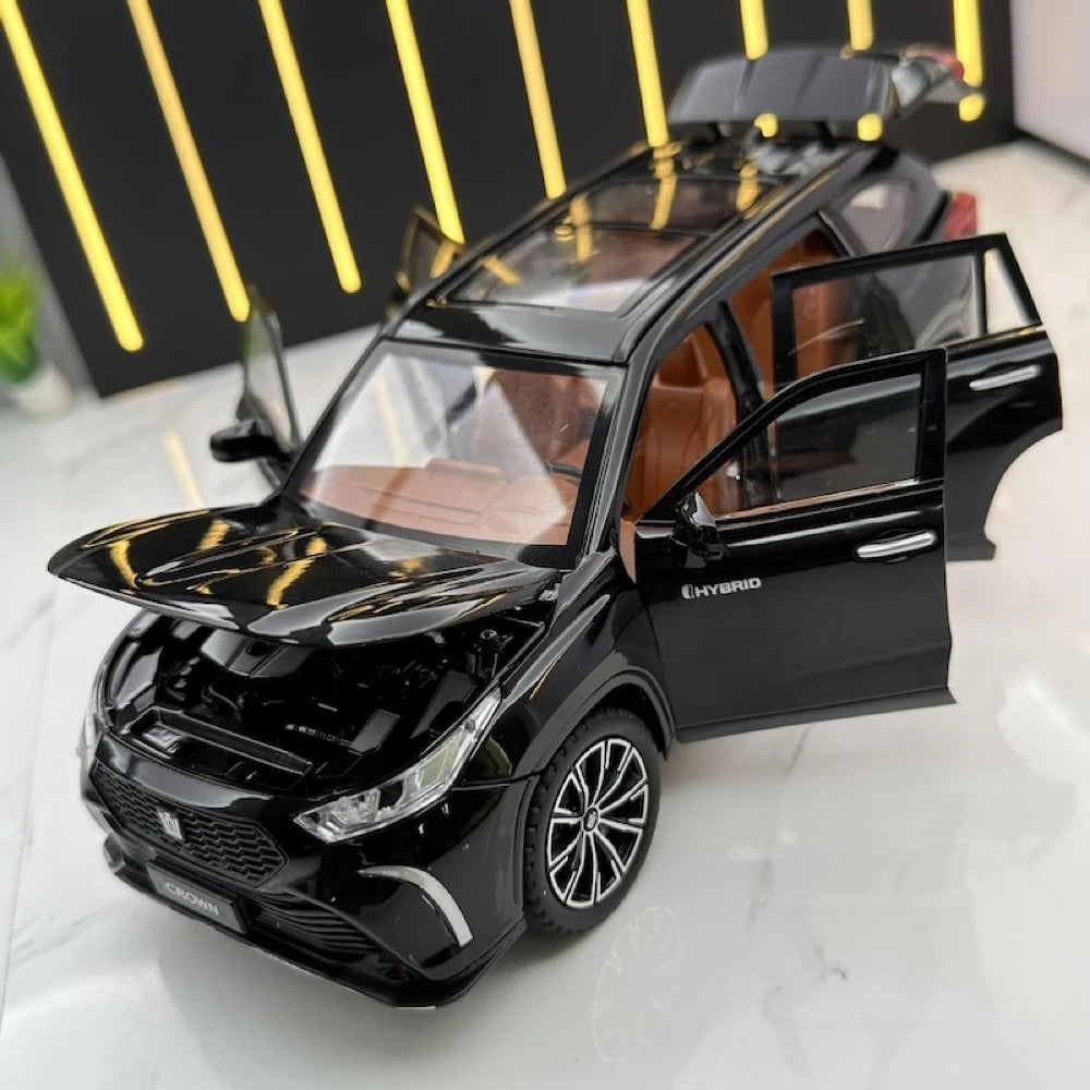 [TOY] 1:24 Toyota 2021 Crown Kluger XU70 Black Model Car Die-Cast