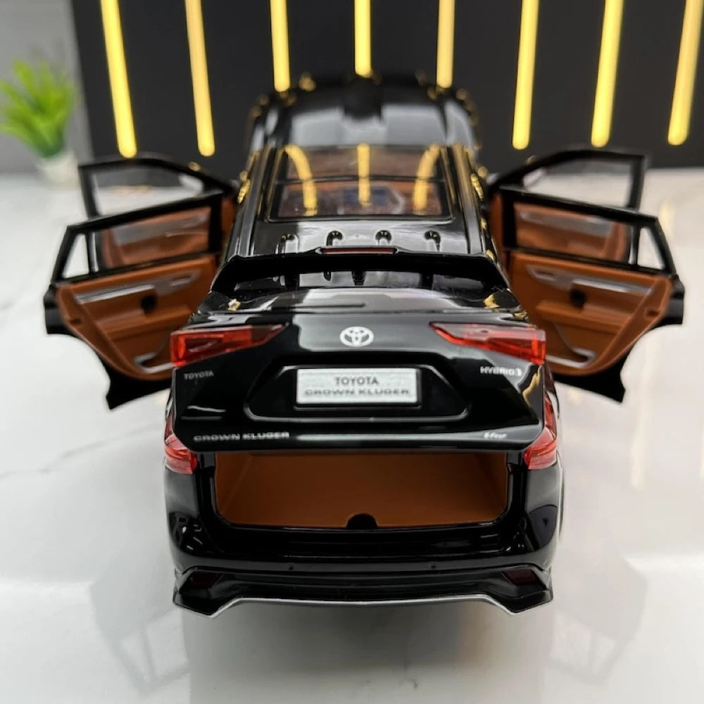 [TOY] 1:24 Toyota 2021 Crown Kluger XU70 Black Model Car Die-Cast