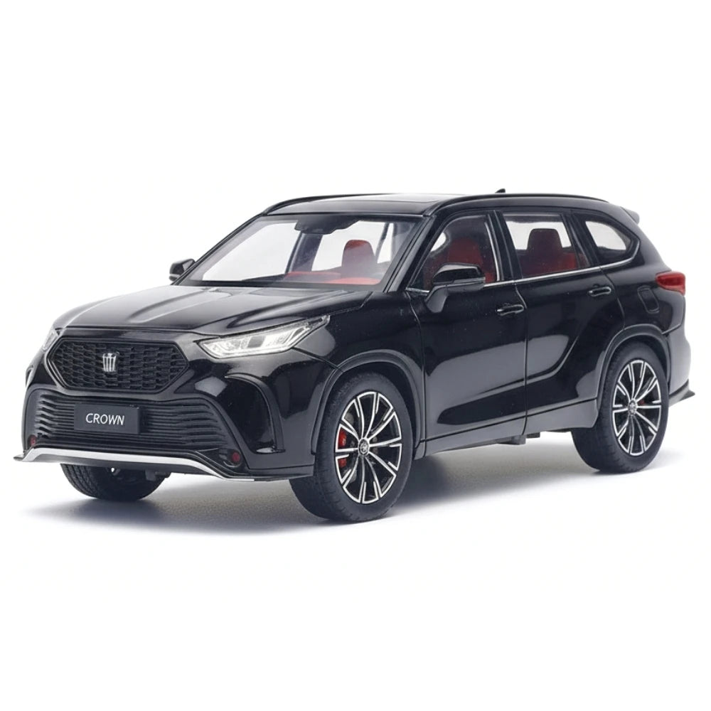 [TOY] 1:24 Toyota 2021 Crown Kluger XU70 Black Model Car Die-Cast