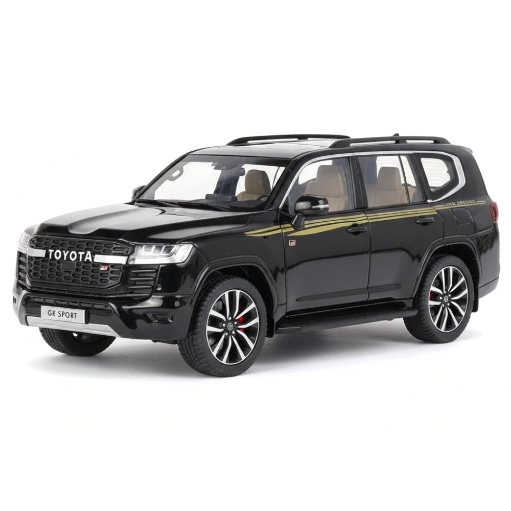 [TOY] 1:24 Toyota 2021 Land Cruiser GR Sport Black Model Car Die-Cast