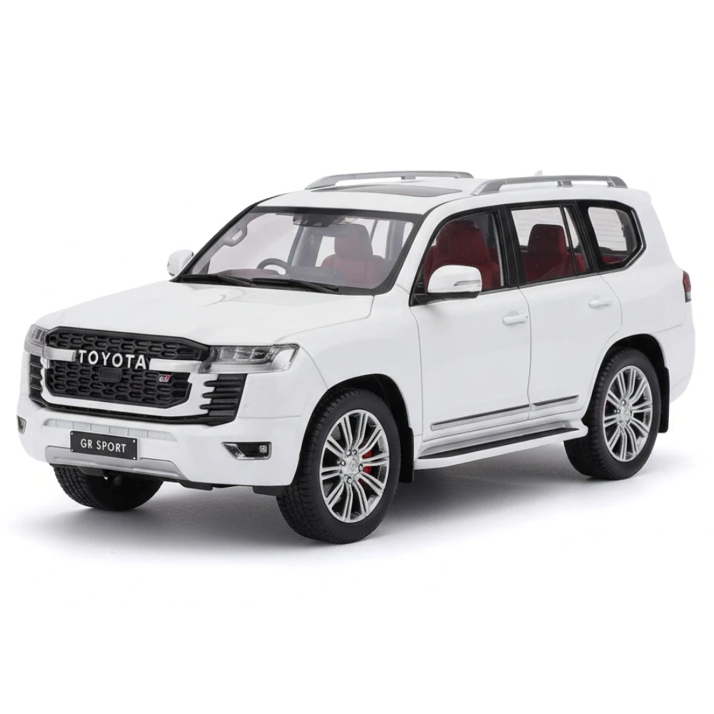 [TOY] 1:24 Toyota 2021 Land Cruiser GR Sport blanc voiture miniature Die-Cast