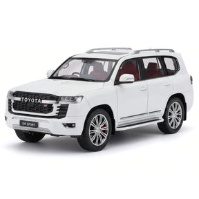 [TOY] 1:24 Toyota 2021 Land Cruiser GR Sport blanc voiture miniature Die-Cast