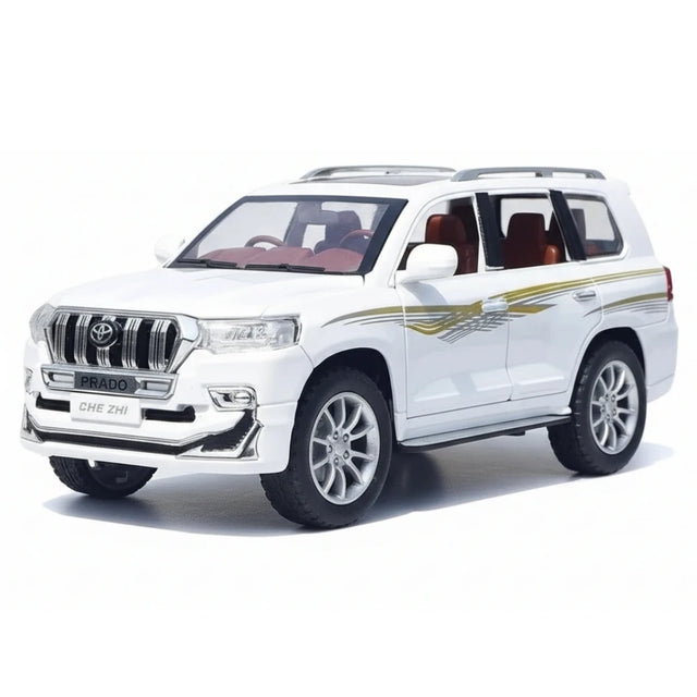 [TOY] 1:24 Toyota 2023 Land Cruiser Prado J50 White Model Car Die-Cast