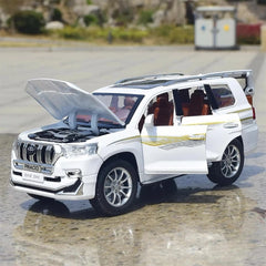 [TOY] 1:24 Toyota 2023 Land Cruiser Prado J50 White Model Car Die-Cast