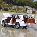 [TOY] 1:24 Toyota 2023 Land Cruiser Prado J50 White Model Car Die-Cast