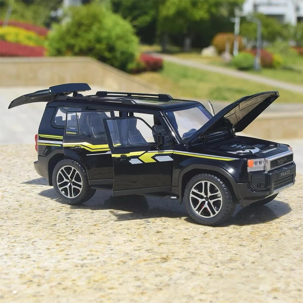 [TOY] 1:24 Toyota 2025 Land Cruiser Prado J250 Black Model Car Die-Cast