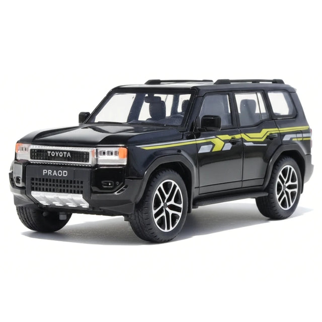 [TOY] 1:24 Toyota 2025 Land Cruiser Prado J250 Black Model Car Die-Cast