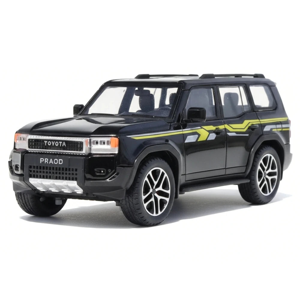 [TOY] 1:24 Toyota 2025 Land Cruiser Prado J250 Black Model Car Die-Cast