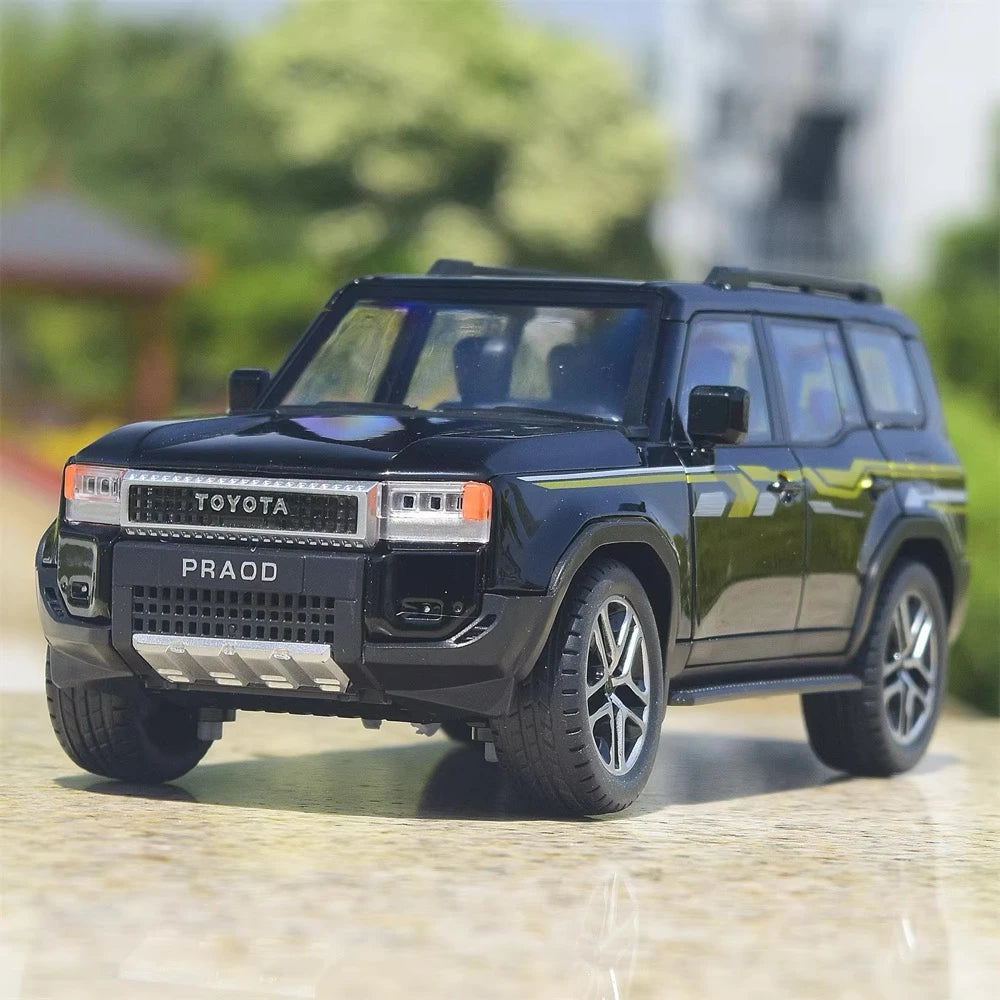 [TOY] 1:24 Toyota 2025 Land Cruiser Prado J250 Black Model Car Die-Cast