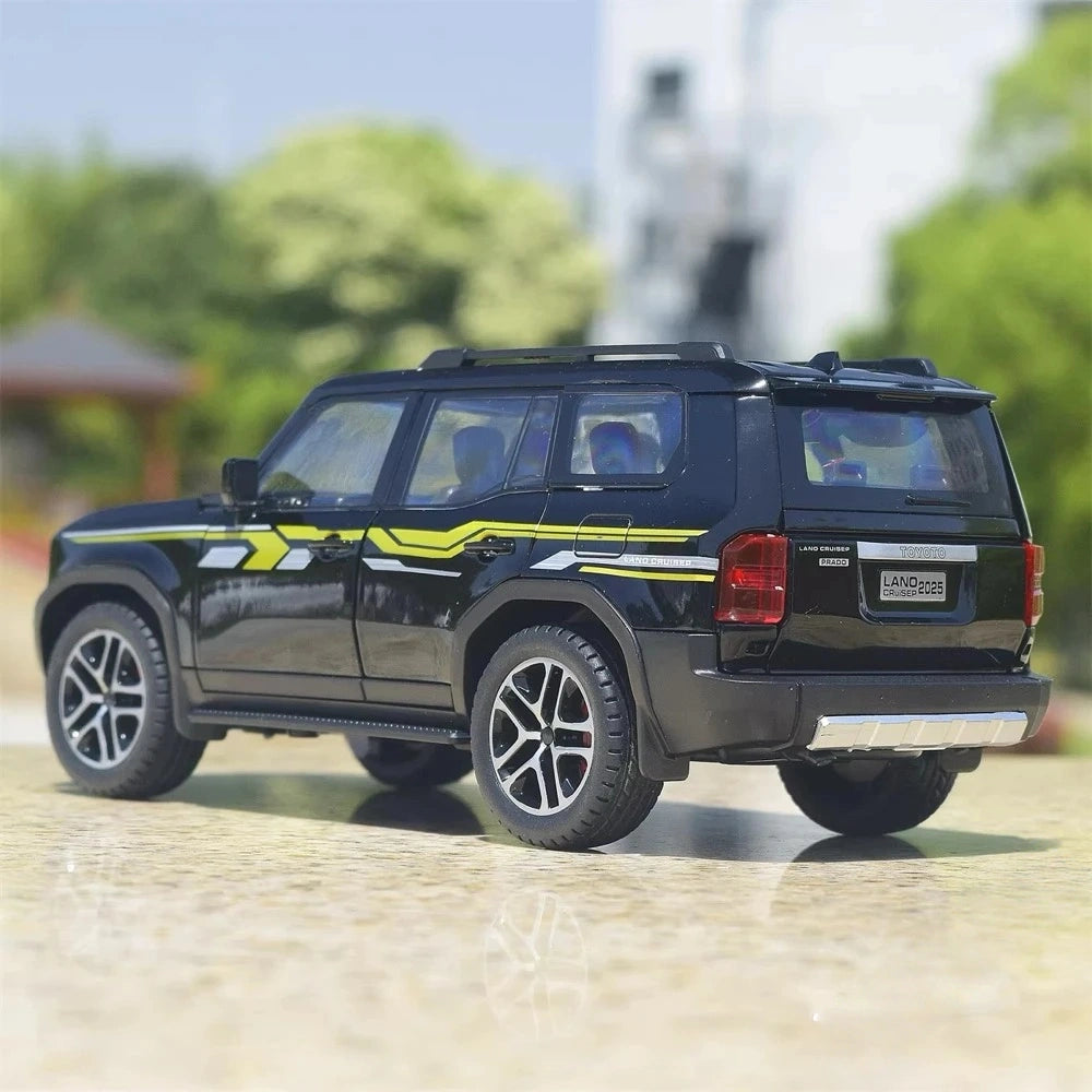 [TOY] 1:24 Toyota 2025 Land Cruiser Prado J250 Black Model Car Die-Cast
