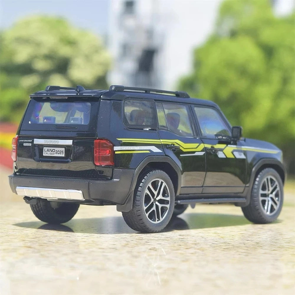 [TOY] 1:24 Toyota 2025 Land Cruiser Prado J250 Black Model Car Die-Cast