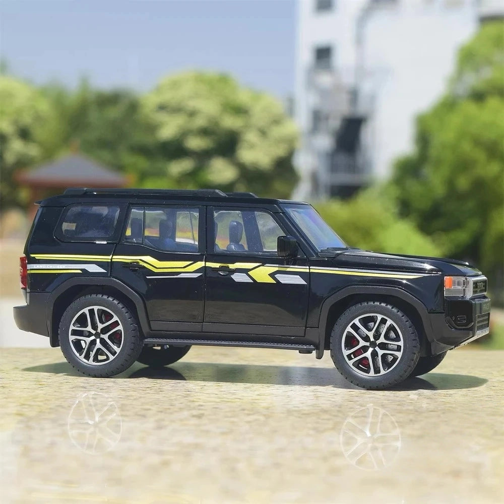 [TOY] 1:24 Toyota 2025 Land Cruiser Prado J250 Black Model Car Die-Cast